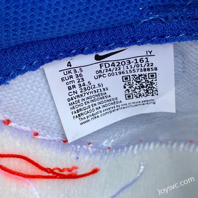 Nike Dunk Low White Blue Red Rabbit Year FD4203-161