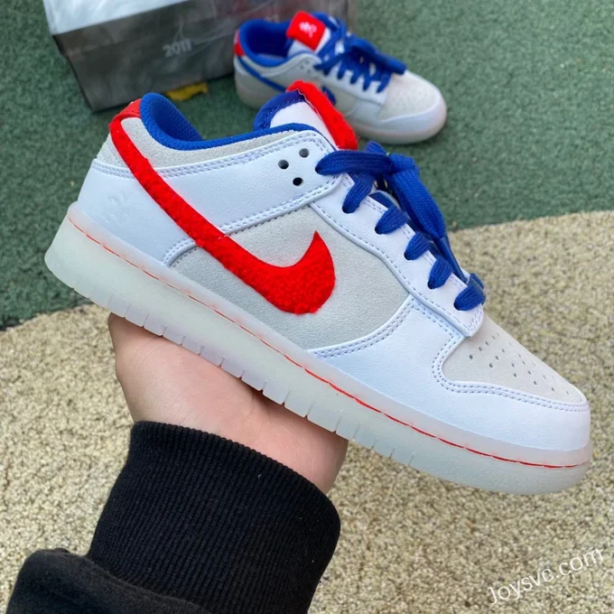 Nike Dunk Low White Blue Red Rabbit Year FD4203-161