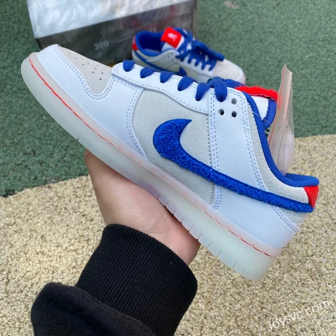 Nike Dunk Low White Blue Red Rabbit Year FD4203-161