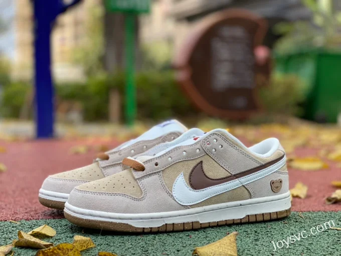 Nike Dunk Low SE85 Double Hook Beige Brown Retro Sneakers DO9457-100