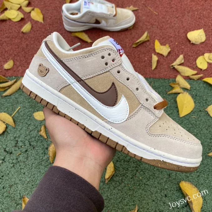 Nike Dunk Low SE85 Double Hook Beige Brown Retro Sneakers DO9457-100