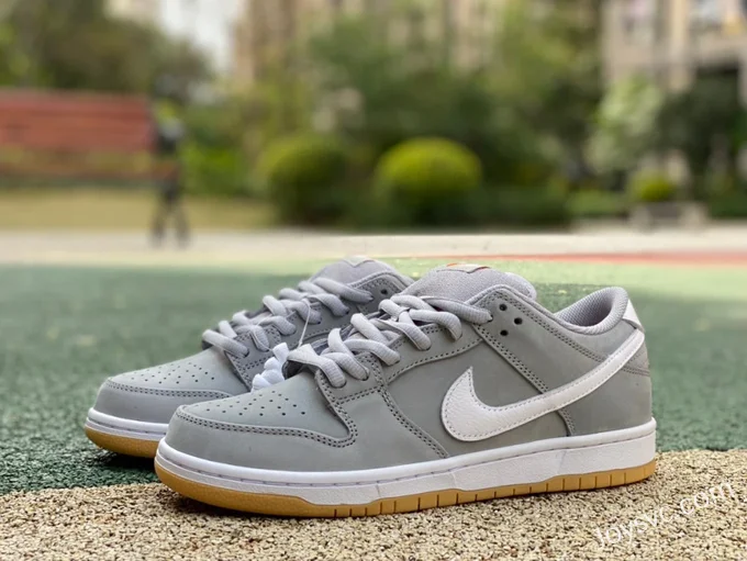 Pure Original Nike SB Dunk Low Grey Gum Retro Sneakers DV5464-001