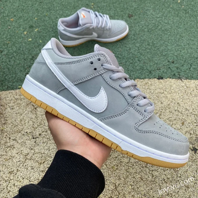 Pure Original Nike SB Dunk Low Grey Gum Retro Sneakers DV5464-001