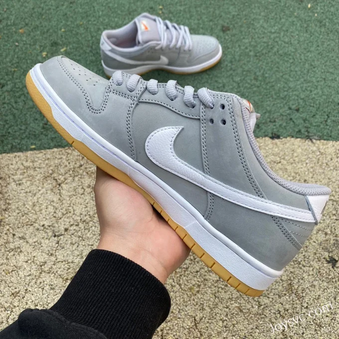 Pure Original Nike SB Dunk Low Grey Gum Retro Sneakers DV5464-001