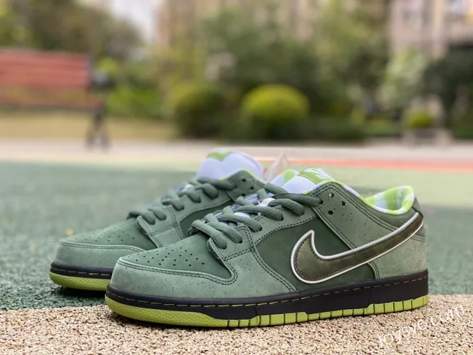 Pure Original Concepts x Nike SB Dunk Low Green Lobster Retro Sneakers BV1310-337