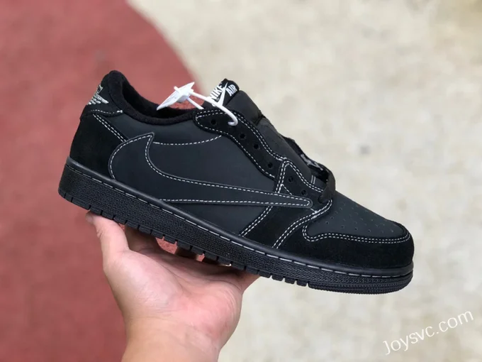 Travis Scott x Air Jordan 1 Low DM7866-001 Black Cat Reverse Swoosh