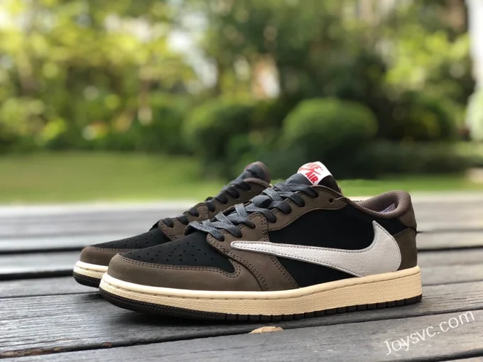 Travis Scott x Air Jordan 1 Low CQ4277-001 Brown Pure Version