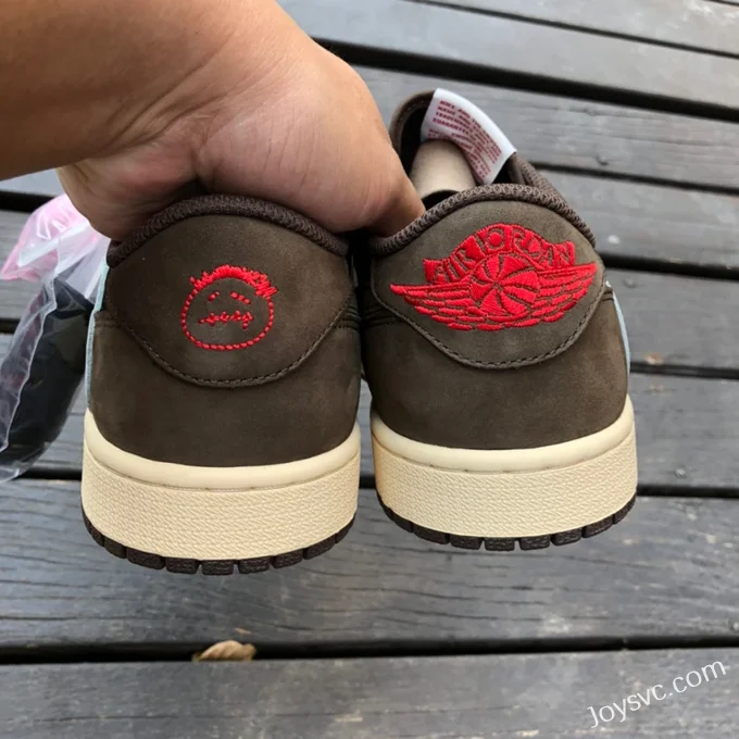 Travis Scott x Air Jordan 1 Low CQ4277-001 Brown Pure Version