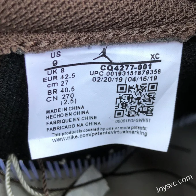 Travis Scott x Air Jordan 1 Low CQ4277-001 Brown Pure Version