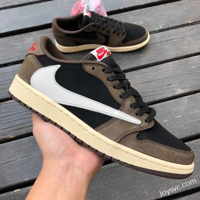 Travis Scott x Air Jordan 1 Low CQ4277-001 Brown Pure Version