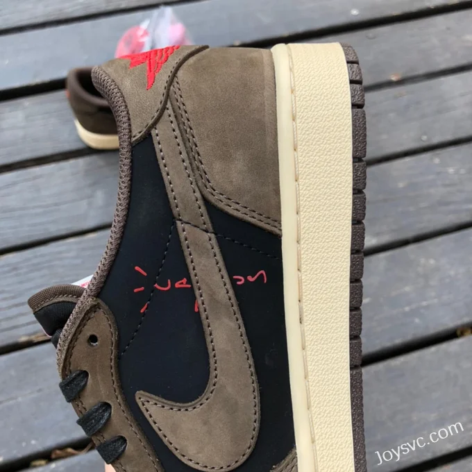 Travis Scott x Air Jordan 1 Low CQ4277-001 Brown Pure Version