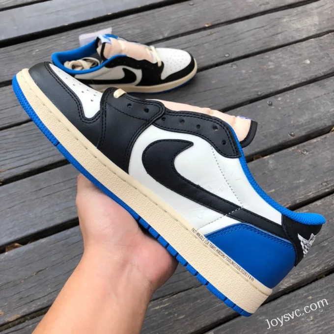 Travis Scott x Air Jordan 1 Low DM7866-140 Fragment Blue White Pure Version