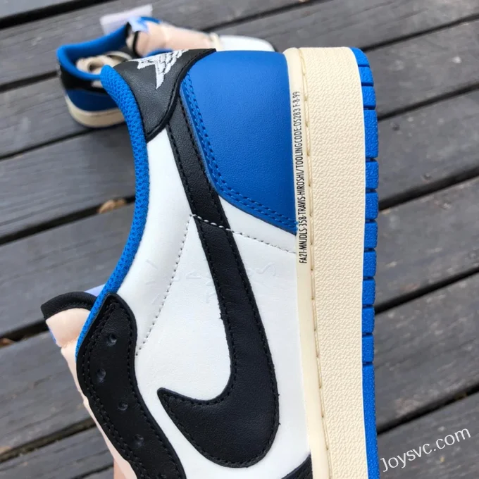 Travis Scott x Air Jordan 1 Low DM7866-140 Fragment Blue White Pure Version