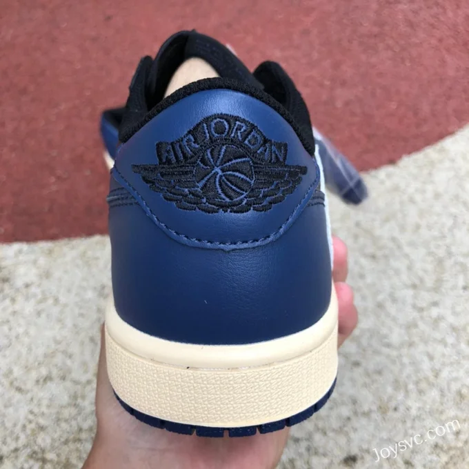 Travis Scott x Air Jordan 1 Low DM7866-041 Black Blue Reverse Swoosh