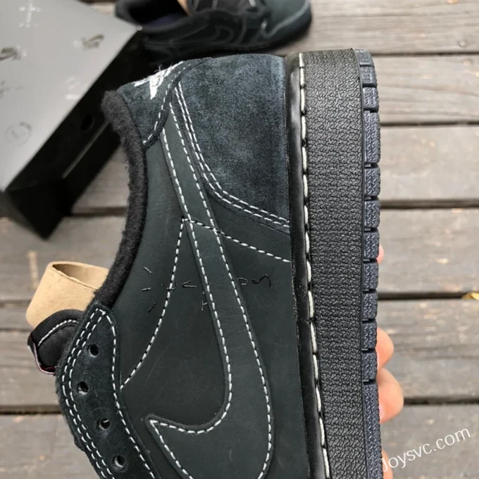 Travis Scott x Air Jordan 1 Low DM7866-001 Black Cat 5.0 Reverse Swoosh