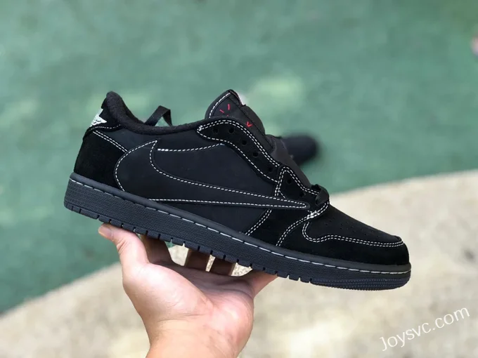 Travis Scott x Air Jordan 1 Low DM7866-001 Black Cat Pure Version