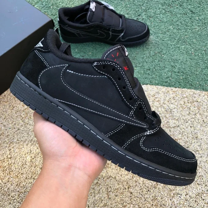 Travis Scott x Air Jordan 1 Low DM7866-001 Black Cat Pure Version