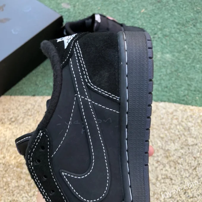 Travis Scott x Air Jordan 1 Low DM7866-001 Black Cat Pure Version