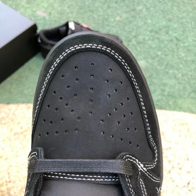 Travis Scott x Air Jordan 1 Low DM7866-001 Black Cat Pure Version