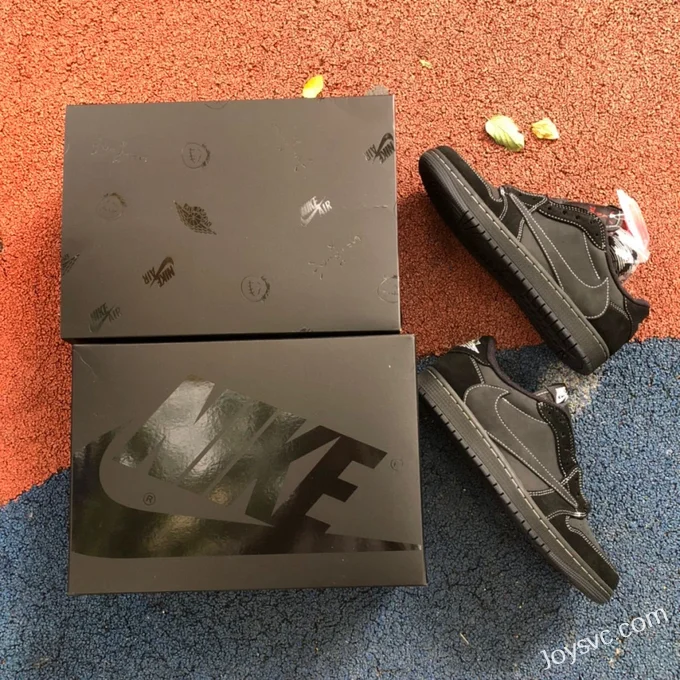 Travis Scott x Air Jordan 1 Low DM7866-001 Black Cat S2 Version