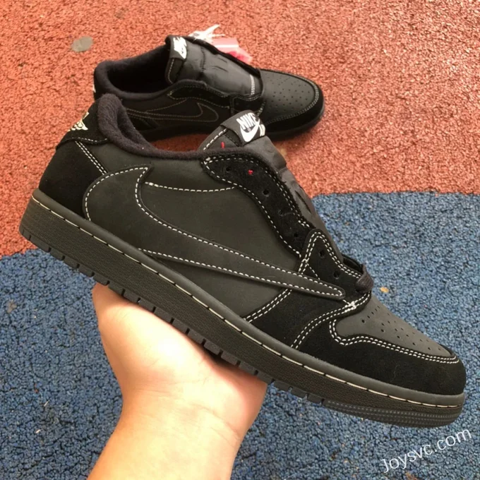 Travis Scott x Air Jordan 1 Low DM7866-001 Black Cat S2 Version