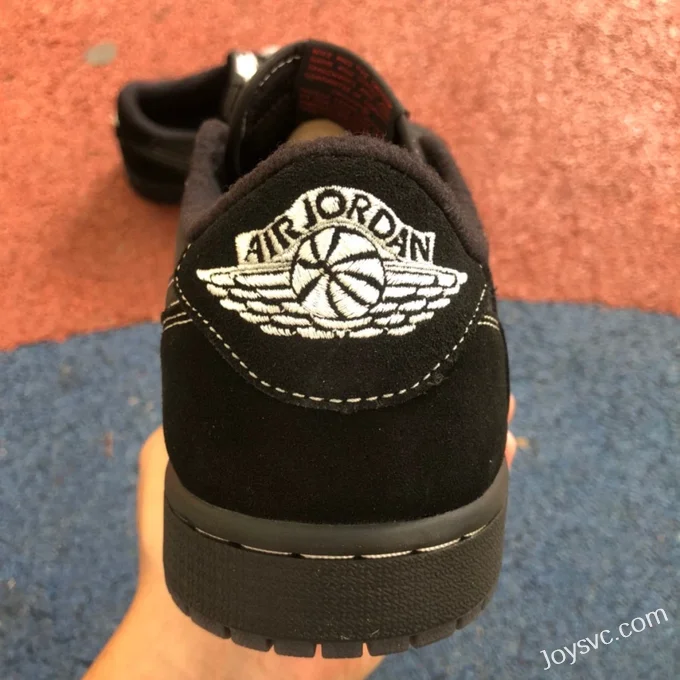 Travis Scott x Air Jordan 1 Low DM7866-001 Black Cat S2 Version