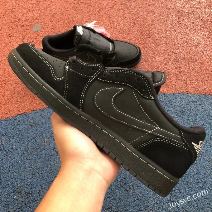 Travis Scott x Air Jordan 1 Low DM7866-001 Black Cat S2 Version