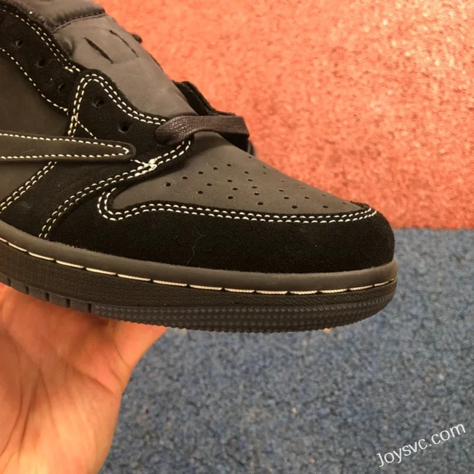 Travis Scott x Air Jordan 1 Low DM7866-001 Black Cat S2 Version