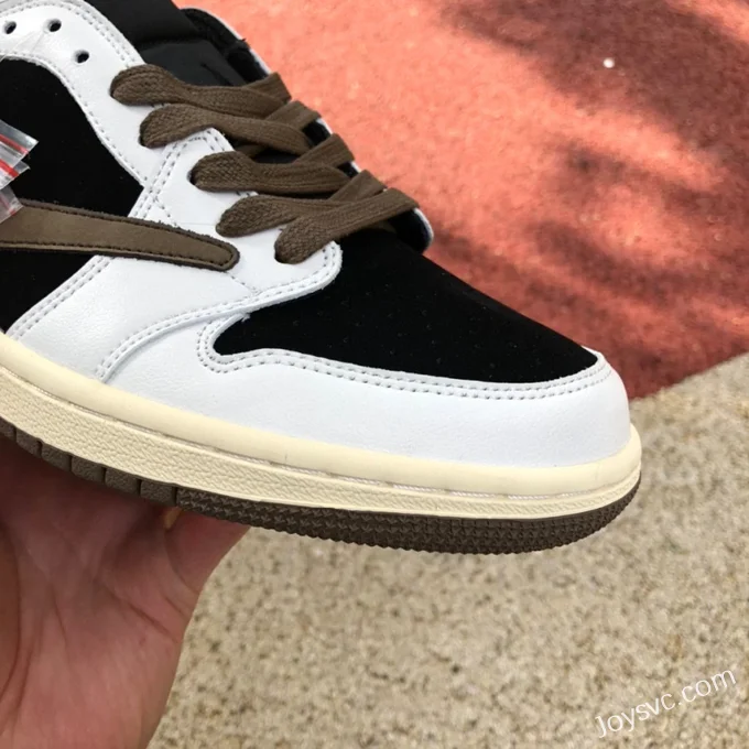 Travis Scott x Air Jordan 1 Low CQ4277-990 Black Mocha White Reverse Swoosh