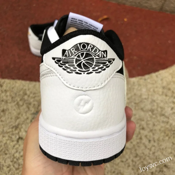 Travis Scott x Air Jordan 1 Low DM7866-101 Black White Panda Reverse Swoosh