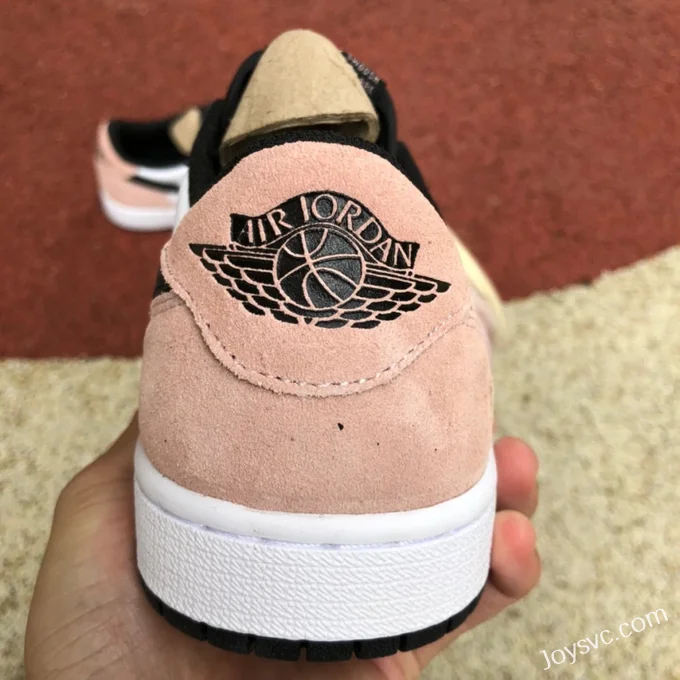 Travis Scott x Air Jordan 1 Low CQ4277-995 Black Pink Gold Hook Reverse Swoosh