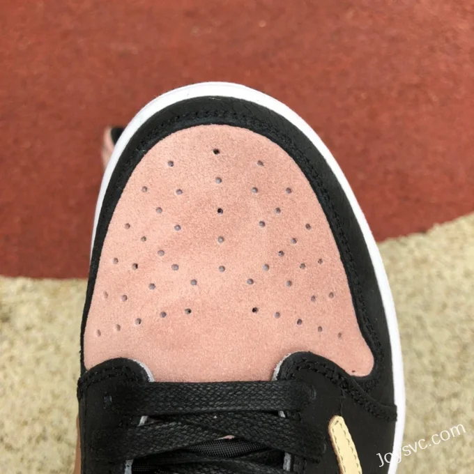 Travis Scott x Air Jordan 1 Low CQ4277-995 Black Pink Gold Hook Reverse Swoosh