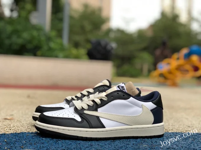 Travis Scott x Air Jordan 1 Low CQ4277-999 Black White Navy Reverse Swoosh