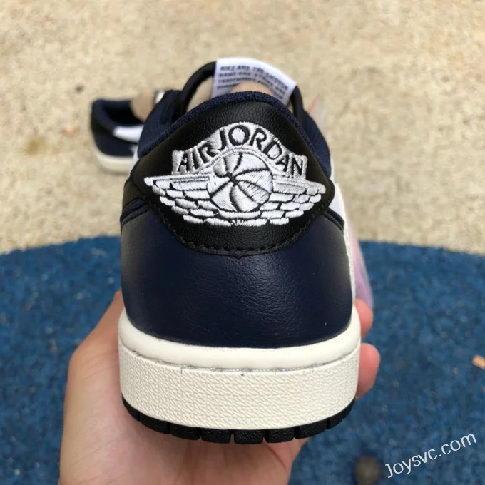 Travis Scott x Air Jordan 1 Low CQ4277-999 Black White Navy Reverse Swoosh