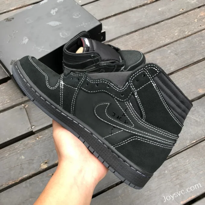 Travis Scott x Air Jordan 1 Low DM7866-001 Black Cat High Reverse Swoosh