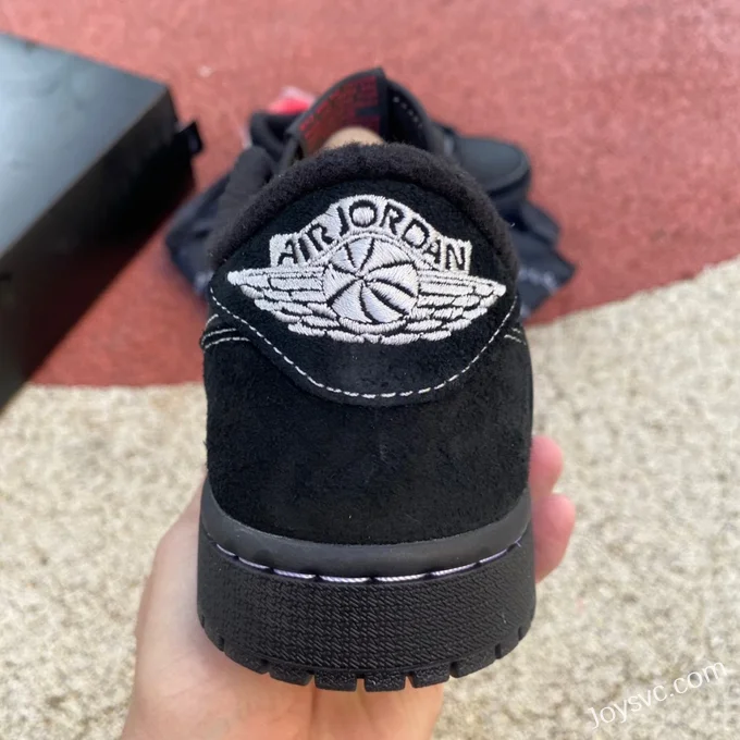 Travis Scott x Air Jordan 1 Low DM7866-001 Black Cat Cost-Effective Version