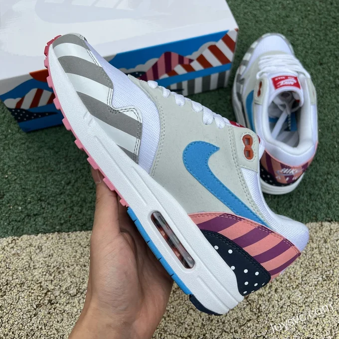 Parra x Nike Air Max 1 Color Block Retro Running Shoes AT3057-100