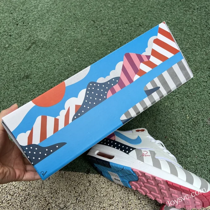 Parra x Nike Air Max 1 Color Block Retro Running Shoes AT3057-100