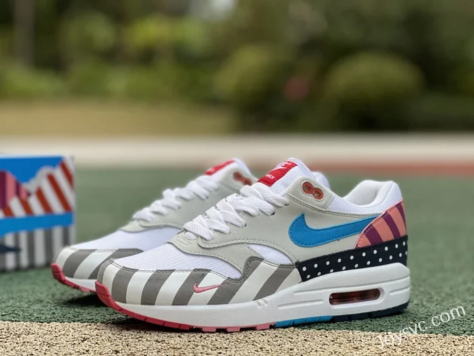 Parra x Nike Air Max 1 Color Block Retro Running Shoes AT3057-100