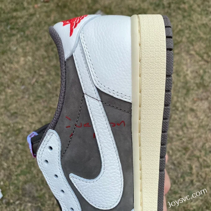 Travis Scott x Air Jordan 1 Low DM7866-162 White Brown Reverse Mocha T1 Version