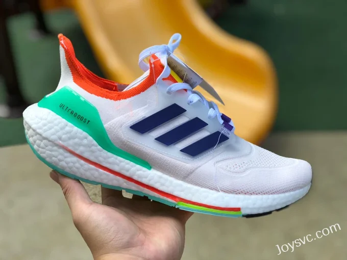 adidas UltraBoost 22 White Green Orange GY8688