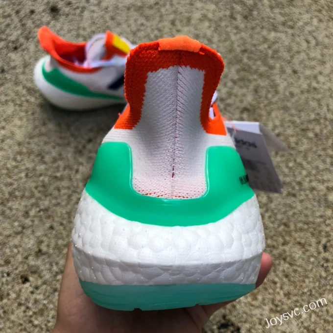 adidas UltraBoost 22 White Green Orange GY8688