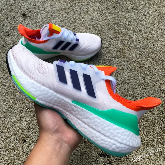 adidas UltraBoost 22 White Green Orange GY8688