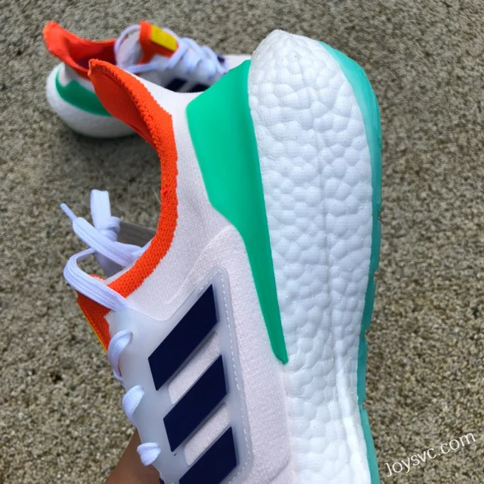 adidas UltraBoost 22 White Green Orange GY8688