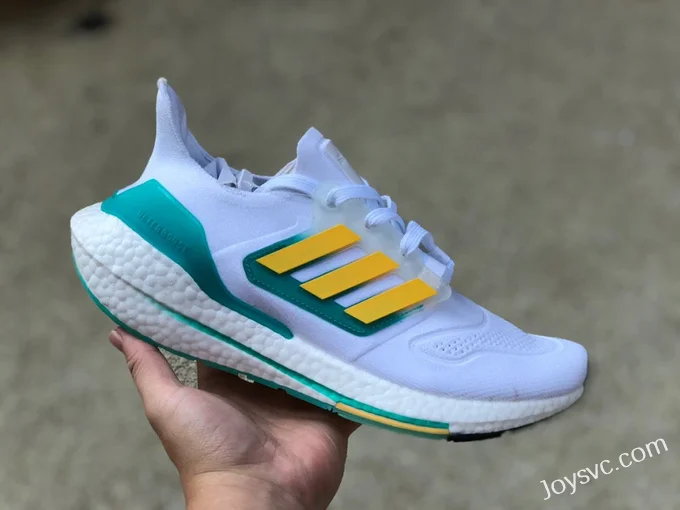 adidas UltraBoost 22 White Yellow Green GX5463