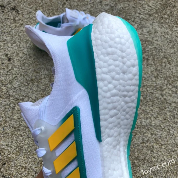 adidas UltraBoost 22 White Yellow Green GX5463