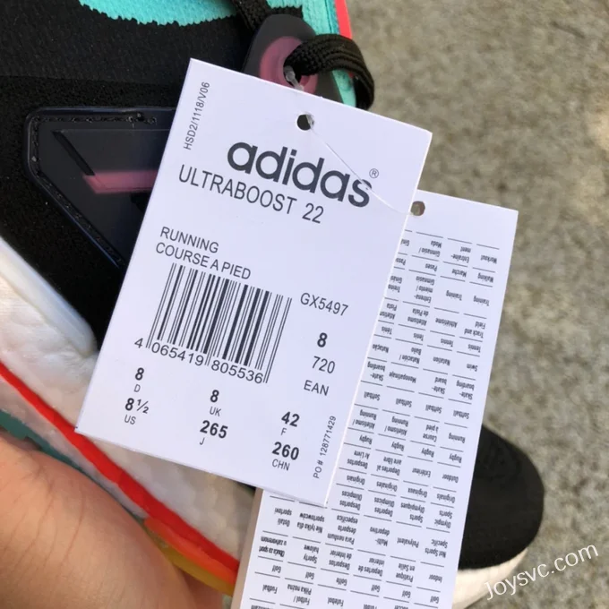 adidas UltraBoost 22 Black Green GY4516