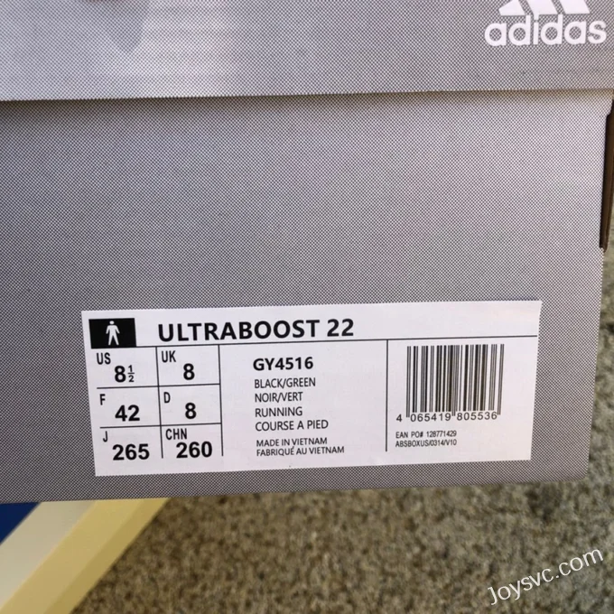 adidas UltraBoost 22 Black Green GY4516