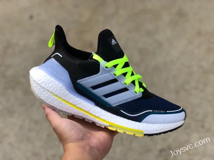 adidas UltraBoost 21 COLD.RDY Black White Green S23754