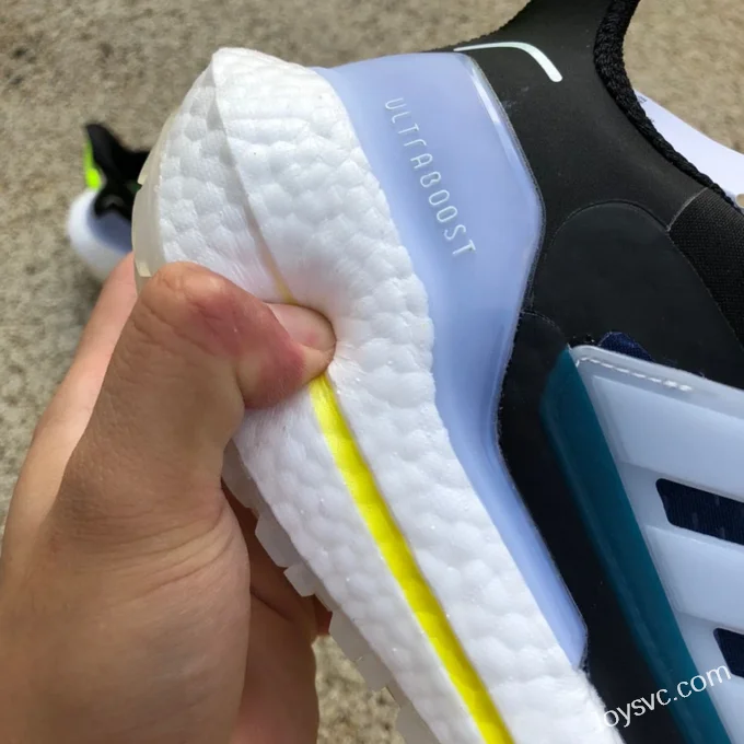 adidas UltraBoost 21 COLD.RDY Black White Green S23754